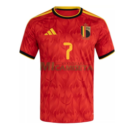 Camiseta De Bruyne 7 Bélgica Primera Equipación Mundial 2026 Rojo