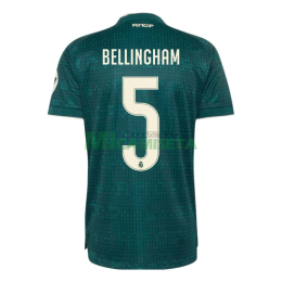 Camiseta BELLINGHAM 5 Real Madrid  Segunda Equipación 2026/2027 Verde Oscuro con Parche HP