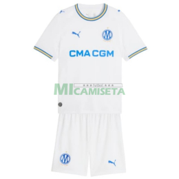 Camiseta Olympique Marsella Primera Equipación 2026/2027 Blanco Niño Kit