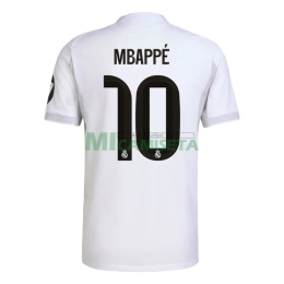 Camiseta MBAPPÉ 10 Real Madrid Primera Equipación 2025/2026 Blanco con Parche HP