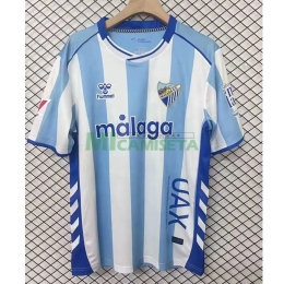 Camiseta Málaga CF Primera Equipación 2025/2026 Azul/Blanco con Parche La Liga