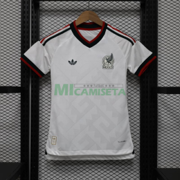 Camiseta México Segunda Equipación Mundial 2026 Blanco Mujer (EDICIÓN JUGADOR)