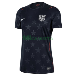 Camiseta EE.UU Segunda Equipación Mundial 2026 Negro Obsidiana Mujer