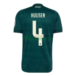 Camiseta HUIJSEN 4 Real Madrid Segunda Equipación 2026/2027 Verde Oscuro con Parche HP