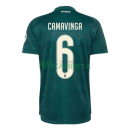Camiseta CAMAVINGA 6 Real Madrid Segunda Equipación 2026/2027 Verde Oscuro con Parche HP