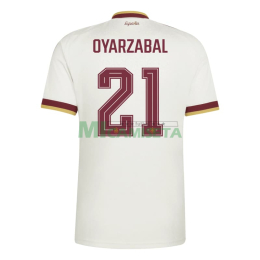 Camiseta Oyarzabal 21 España Segunda Equipación Mundial 2026 Blanco/Rojo