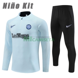 Sudadera de Entrenamiento Inter De Mlian 2023/2024 Niño Kit Gris Claro