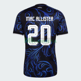 Camiseta Mac Allister 20 Argentina Segunda Equipación Mundial 2026 Azul con FIFA2022