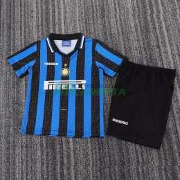 Camiseta Inter de Milan Primera Equipación Retro 97/98 Niño Kit