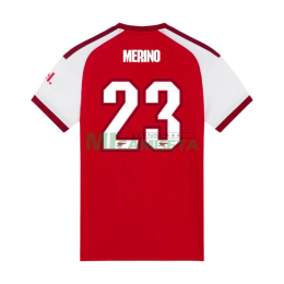 Camiseta MERINO 23 Arsenal Primera Equipación 2026/2027 Rojo/Blanco UCL