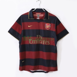 Camiseta Arsenal Tercera Equipación Retro 2007/08 Rojo Oscuro/Negro