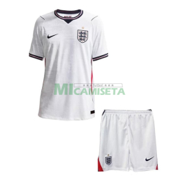 Camiseta Inglaterra Primera Equipación Mundial 2026 Blanco Niño Kit