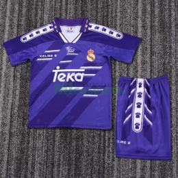 Camiseta Real Madrid Segunda Equipación Retro 1994/96 Violeta Niño Kit