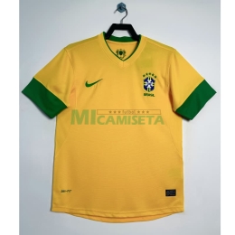 Camiseta Brasil Primera Equipación Retro 2012 Amarillo