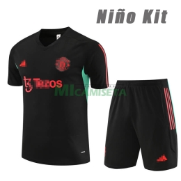 Camiseta de Entrenamiento Manchester United 2023/2024 Kit Negro/Verde