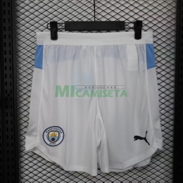 Pantalón Corto Manchester City Primera Equipación 2025/2026 Blanco (EDICIÓN JUGADOR)