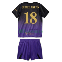 Camiseta GERARD MARTÍN 18 Barcelona Segunda Equipación 2026/2027 Negro/Morado Niño Kit UCL