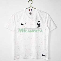 Camiseta Francia Segunda Equipación Retro 2018 Blanco