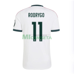 Camiseta RODRYGO 11 Real Madrid Primera Equipación 2026/2027 Blanco con Parche HP