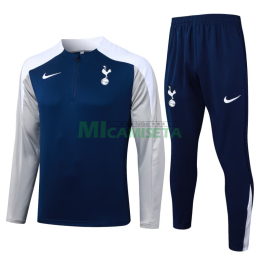 Sudadera De Entrenamiento Tottenham Hotspur 2025/2026 Kit Azul Marino/Gris