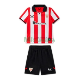 Camiseta Athletic de Bilbao Primera Equipación 2025/2026 Rojo/Blanco Niño Kit