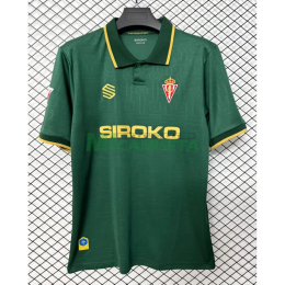 Camiseta Sporting de Gijón Segunda Equipación 2026/2027 Verde con Parche La Liga