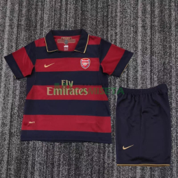 Camiseta Arsenal Tercera Equipación Retro 2007/08 Rojo Oscuro/Negro Niño Kit