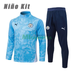 Sudadera De Entrenamiento Manchester City 2025/2026 Niño Kit Azul Claro