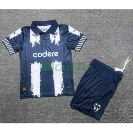 Camiseta Monterrey 2025/2026 KidSuper Azul Marino/Blanco Niño Kit
