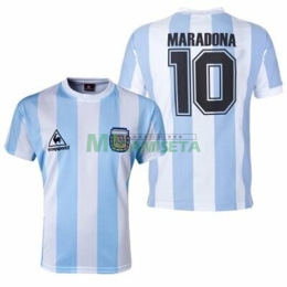Camiseta MARADONA 10 Argentina Primera Equipación Retro 1986