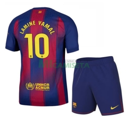 Camiseta Lamine Yamal 10 Barcelona Primera Equipación 2025/2026 Niño Kit