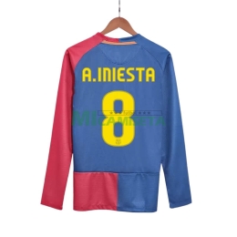 Camiseta A.INIESTA 8 Barcelona Primera Equipación Retro 2008/09 ML