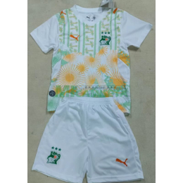 Camiseta Costa de Marfil Segunda Equipación Mundial 2026 Blanco Niño Kit