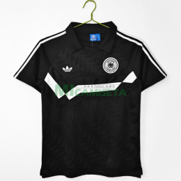 Camiseta Alemania Segunda Equipación Retro 1988/90 Negro