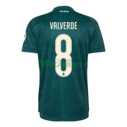 Camiseta VALVERDE 8 Real Madrid Segunda Equipación 2026/2027 Verde Oscuro con Parche HP