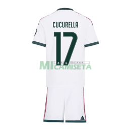 Camiseta CUCURELLA 17 Real Madrid Primera Equipación 2026/2027 Blanco Niño Kit con Parche HP