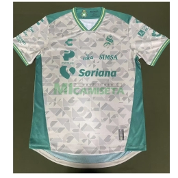 Camiseta Santos Laguna Segunda Equipación 2025/2026 Blanco/Verde (EDICIÓN JUGADOR)