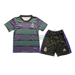Camiseta Real Madrid 2023/2024 Pre-Match Negro Niño Kit