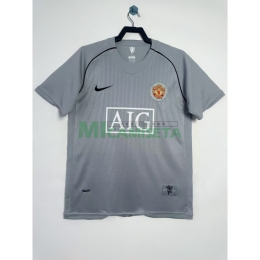 Camiseta De Portero Manchester United Retro 2007/08 Gris