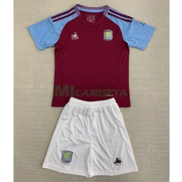 Camiseta Aston Villa Primera Equipación 2024/2025 Niño Kit