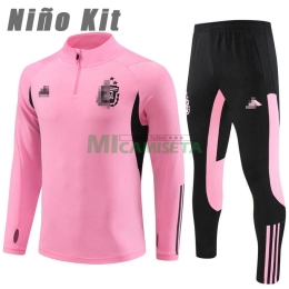 Sudadera De Entrenamiento Argentina 2024 Niño Kit Rosa