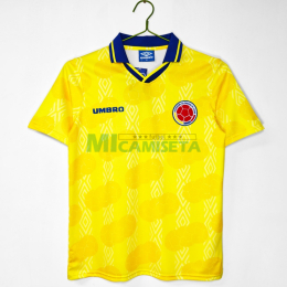 Camiseta Colombia Primera Equipación Retro 1995 Amarillo