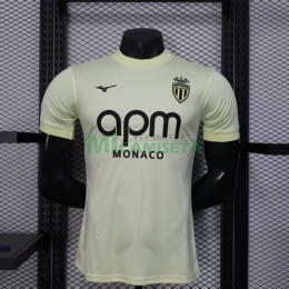 Camiseta Monaco Tercera Equipación 2025/2026 Amarillo Claro (EDICIÓN JUGADOR)