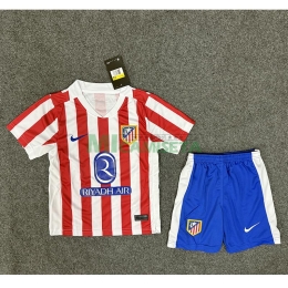 Camiseta Atlético de Madrid 2025/2026 Rojo/Blanco Niño Kit