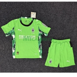 Camiseta Borussia Mönchengladbach Segunda Equipación 2025/2026 Verde Niño Kit