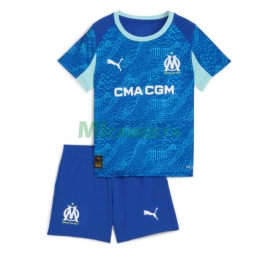 Camiseta Olympique Marsella Tercera Equipación 2025/2026 Azul Niño Kit
