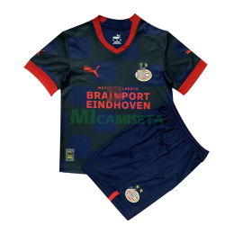 Camiseta PSV Eindhoven Segunda Equipación 2022/2023 Niño Kit