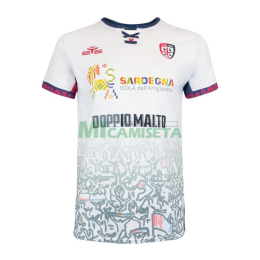 Camiseta Cagliari Calcio Segunda Equipación 2025/2026 Blanco