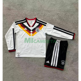 Camiseta Alemania Primera Equipación Mundial 2026 ML Blanco Niño Kit