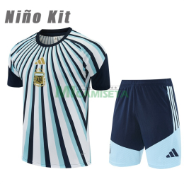 Camiseta de Entrenamiento Argentina 2026 Niño Kit Azul/Blanco